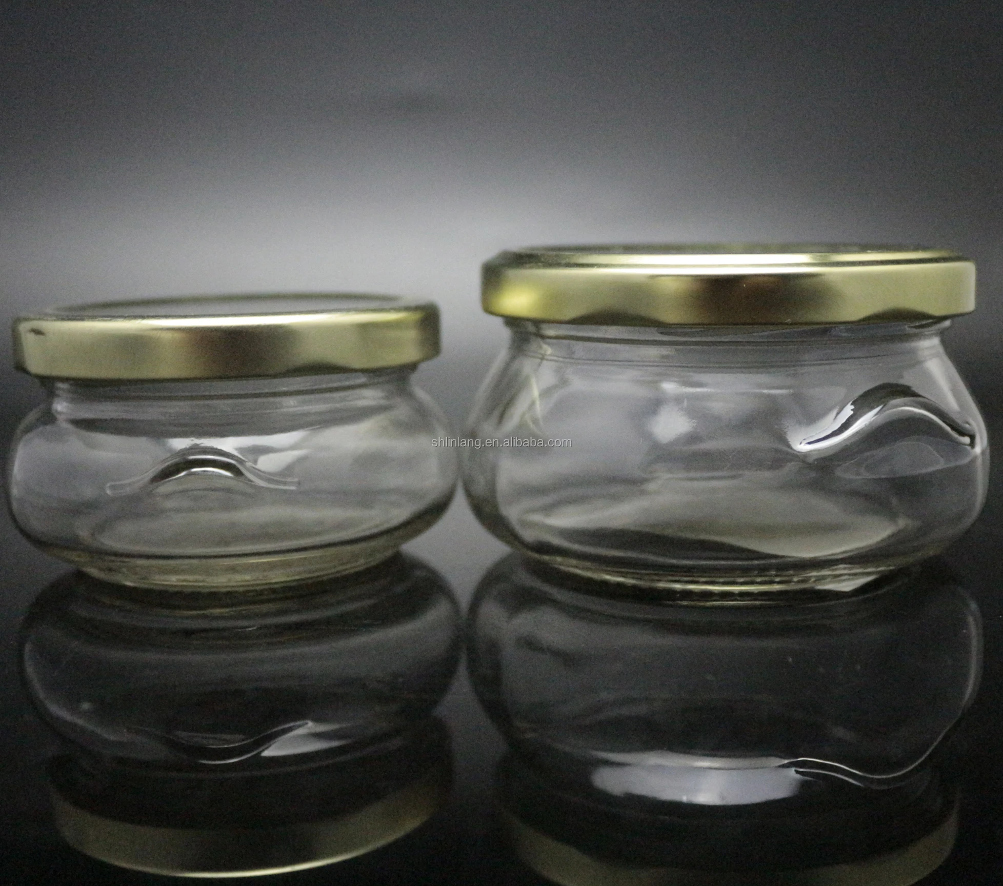 11 Oz Glass Tureen Jars With Gold Lids 325 Ml Buy 11 Oz Glass Tureen