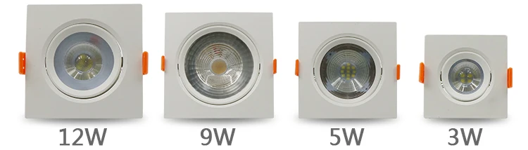 High quality indoor energy saving 5w smd recessed led spotlight housing