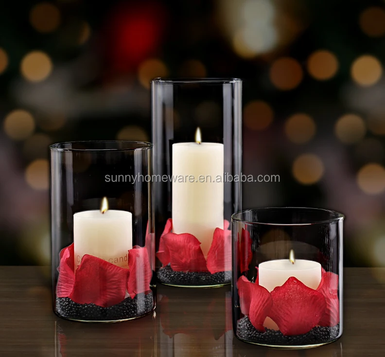 glass candle decoration