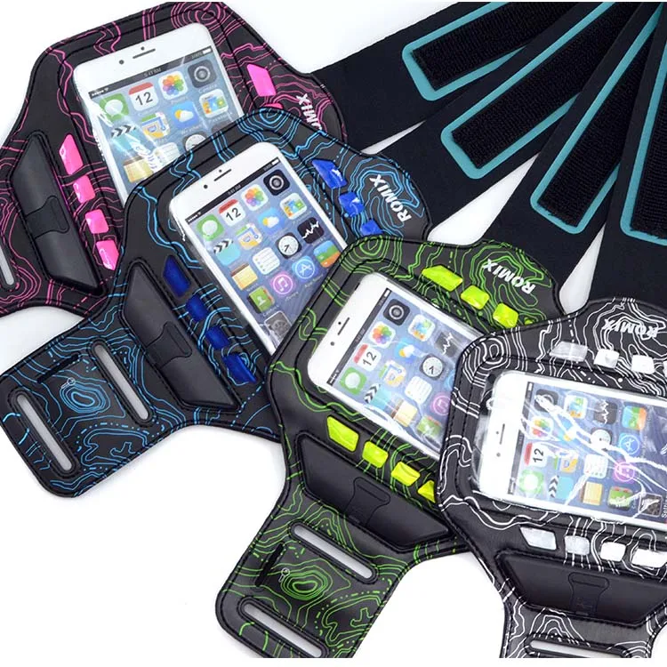 Mobile Phone Accessories Neoprene + Pu Led Sports Armband Cell Phone