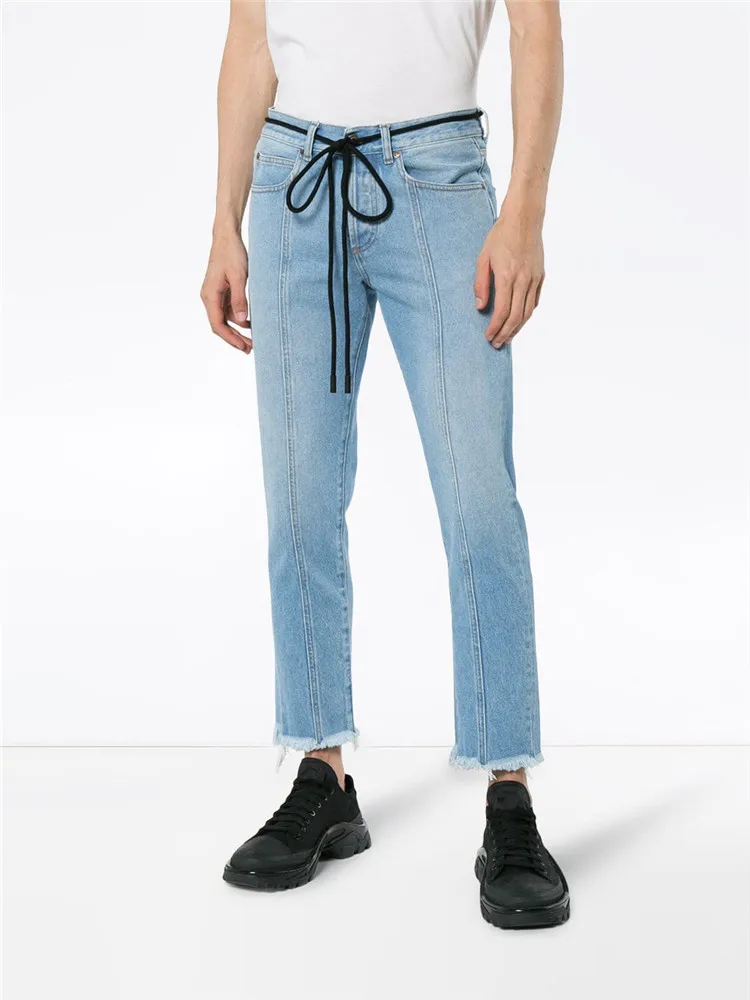 men's cropped jeans