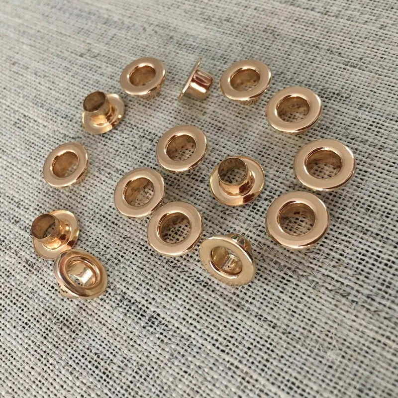 300 10mm High Quality Shiny Gold Brass Flat Eyelet Grommets Buy