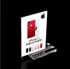 Free standing plastic A4 A5 A6 acrylic sign holder insert poster for shop display