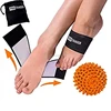 Adjustable Copper Arch Support with Foot Massage Ball and carry bag