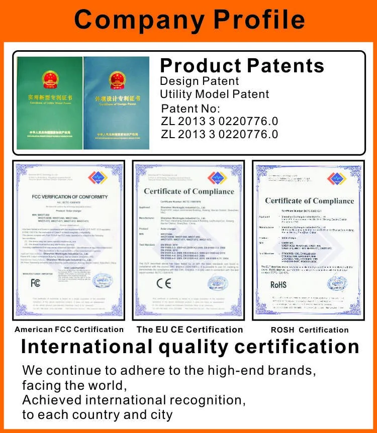 Solar gifts charger with convenient suction cup for attaching window to absorb more emergency power portable chargers