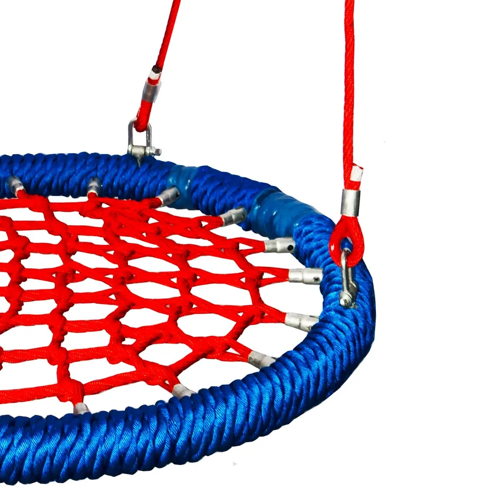 Public Reclining Round Rattan Outdoor Bed Outdoor Kids Single Swing