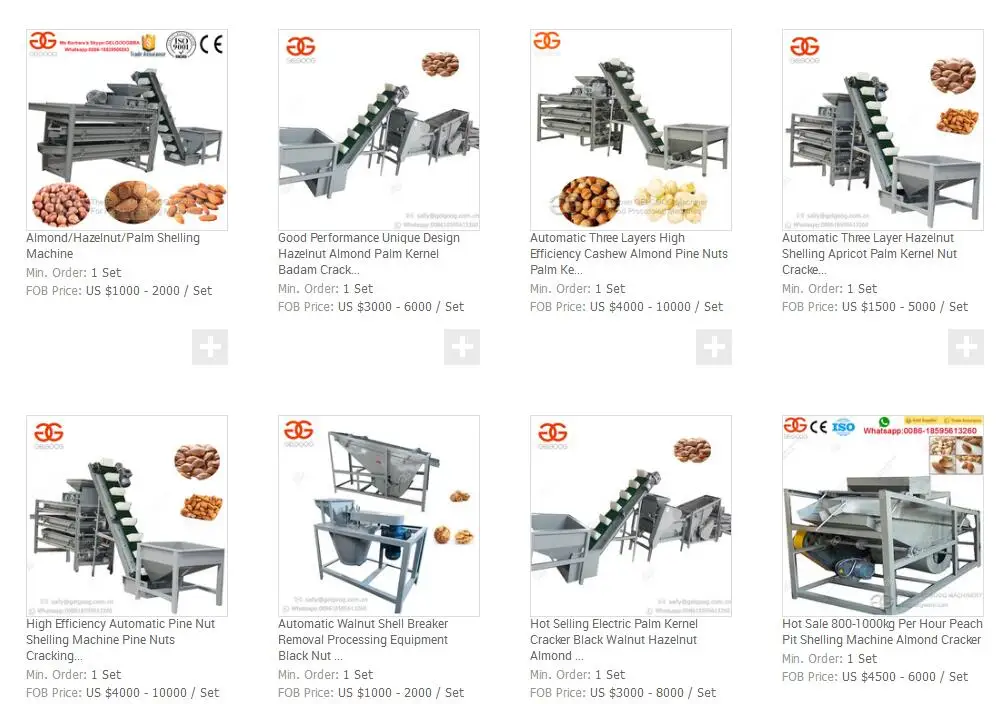  Hazelnut Shelling Almond Huller Machine Palm Nut Breaking Machine Related Product