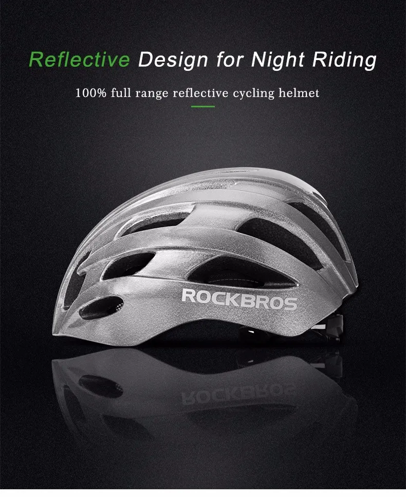 reflective bike helmet