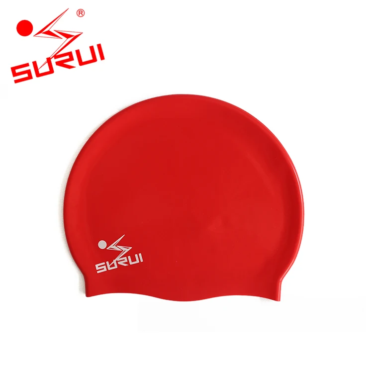 Printable Silicone Custom Funny Colorful Fashion Swimming Cap for Long Hair