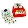 Children Learning English Word Puzzle Spelling Game Picture Flash Card Early Educational Toys For Baby Kids Gift