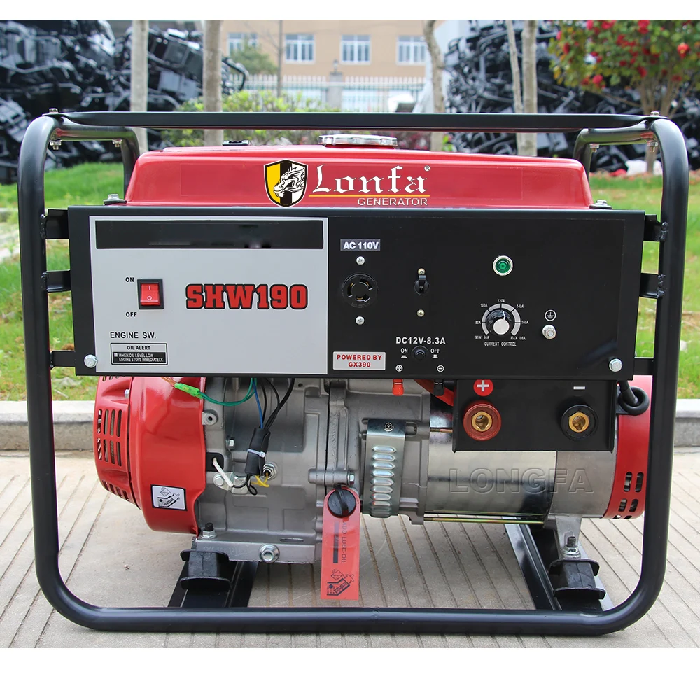 5kw 180a Shw190 Honda Welding Generator Gasoline Price Portable Petrol Welding Machine Generator