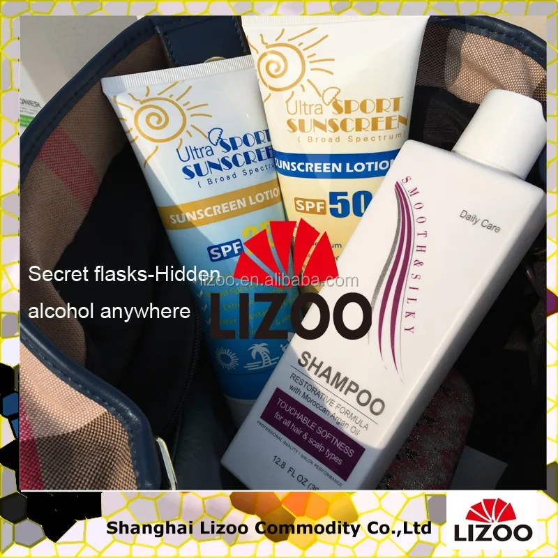 Hidden Flasks flasks Disguised As Shampoo Bottles Food Grade Plastic