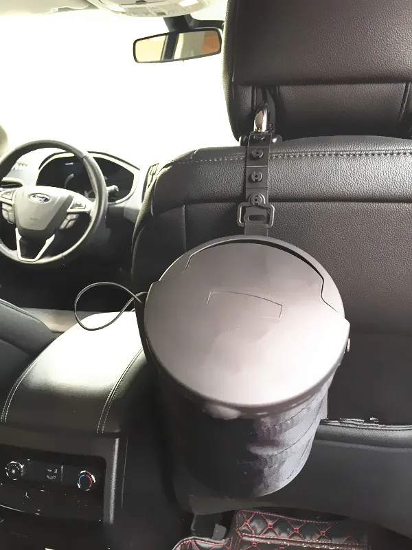 New Traveling Portable Collapsible Popup Leak Proof Black Car Trash