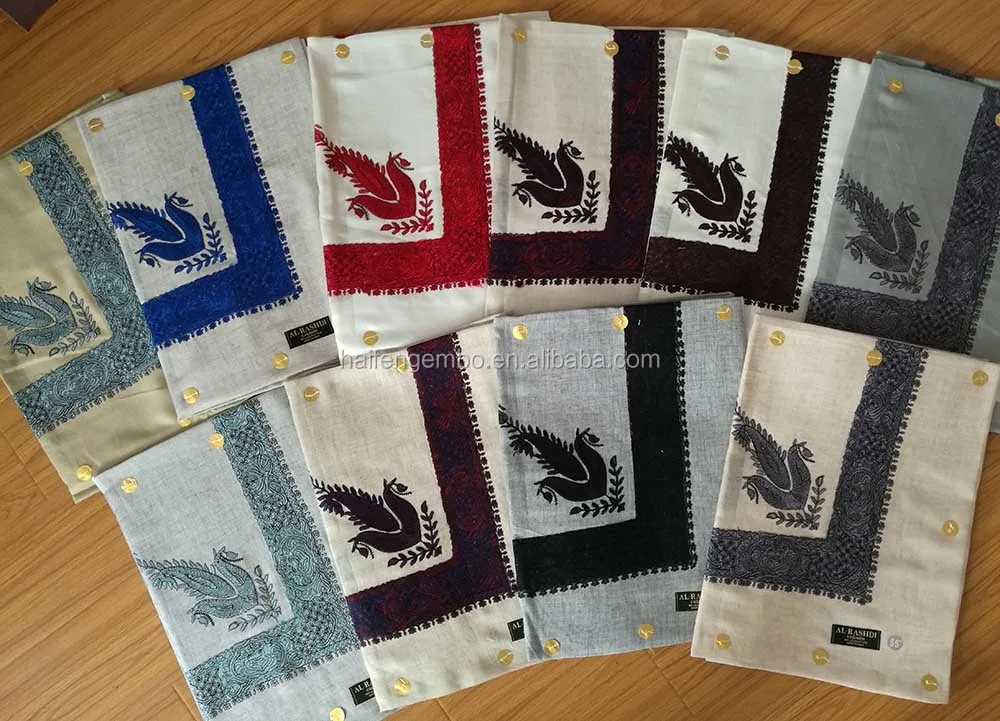 Embroidery Scarf Shawl Wool Pashmina Kashimir Oman Dubai Saudi Arabia