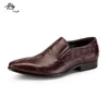 Pointed toe design high class mens branded young fashion loafers