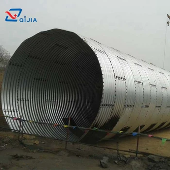 corrugated pipe culvert 6mm thickness steel larger