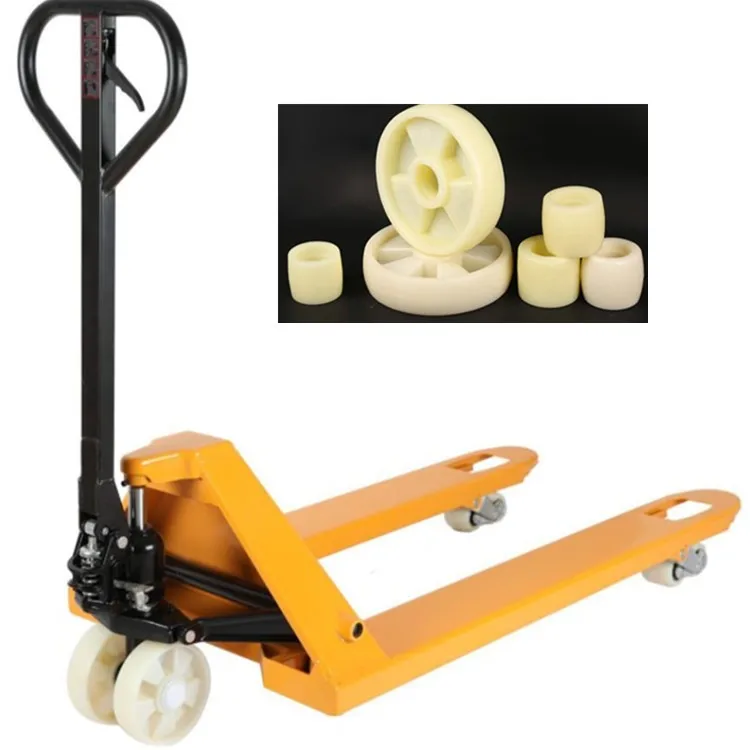 Solid High Load Capacity Wearresistant Plastic Nylon Pallet Truck