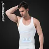 369 WH ZEROBODYS Comfortable Mens Body Shaper Quick Dry I-Shaped Vest Compression Wear Body Slimming Shapewear Burning Man