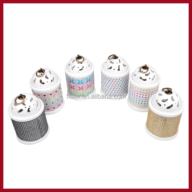 factory direct sale cylinder crystal decoration ceramic incense
