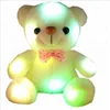 Bow tie teddy light bear Luminescent bear Rag doll Plush toys Built in LED Luminous function of colorful lamp
