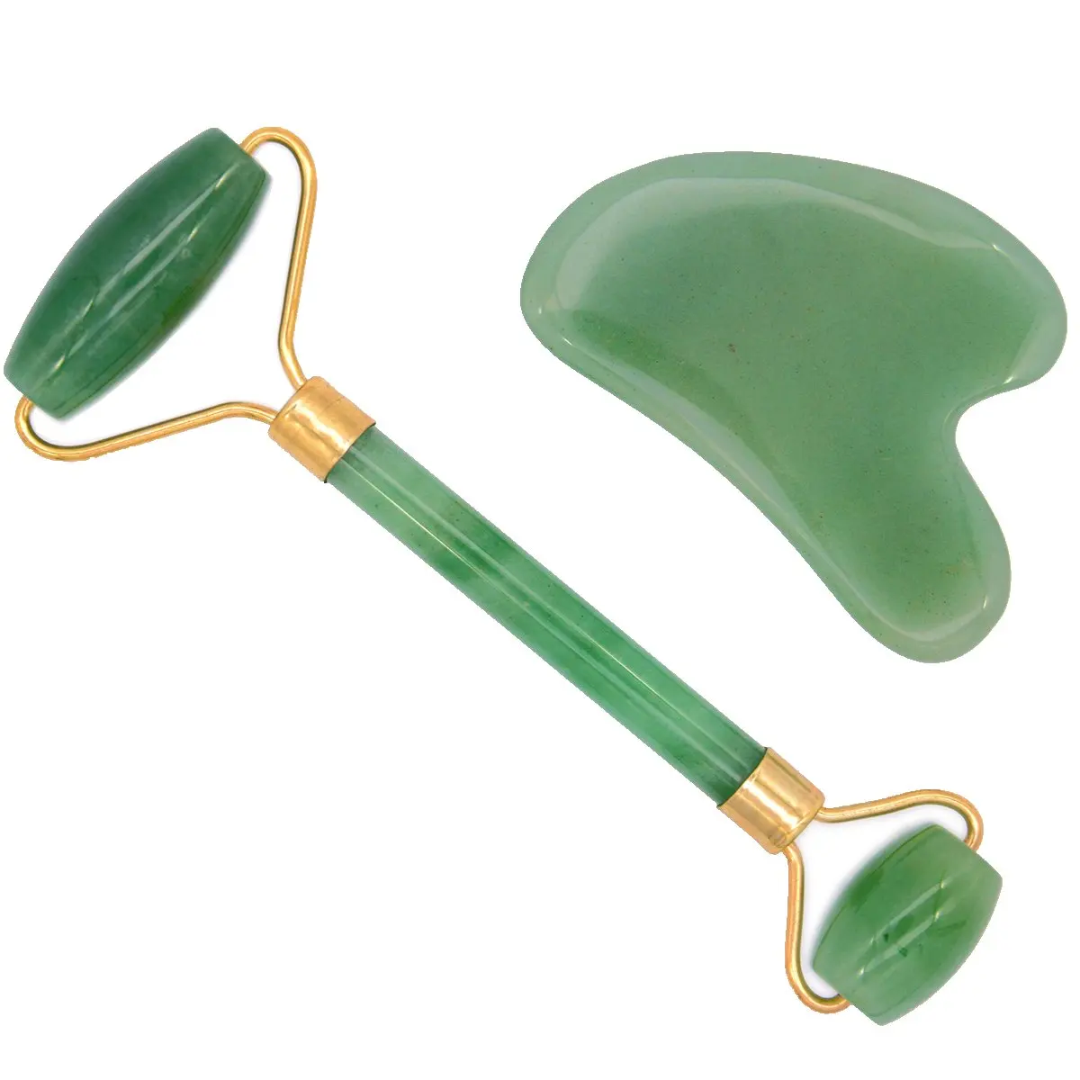 Buy Jade Roller And Gua Sha Set Real Jade Roller For Face And Body Massage Therapy Skin Care 1363