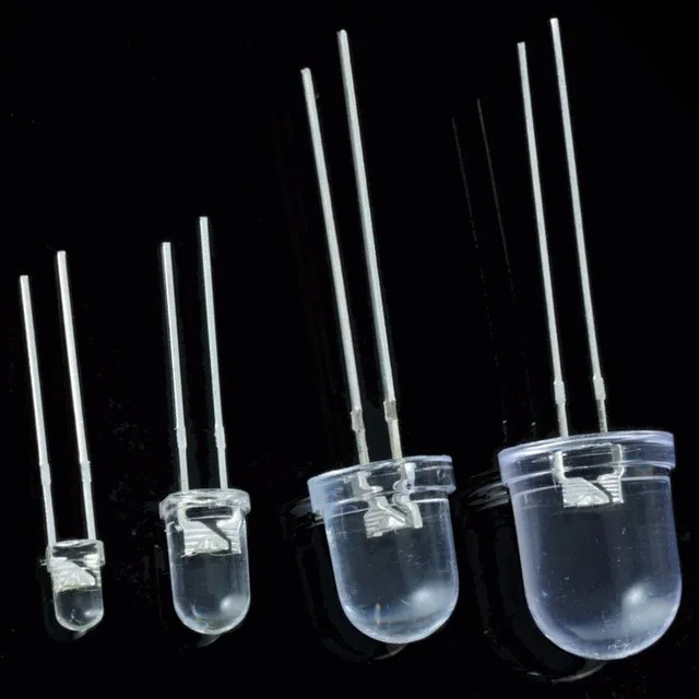 dip LED 10mm White Transparent 1w 20mA 3V Ultra Bright Round 10 mm LED Light Emitting Diode Lamp Water Clear Through Hole Bulb