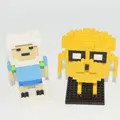Cute Cartoon Adventure Time Blocks DIY Mini Blocks Building Toys Finn and Jake Child Gifts Micro