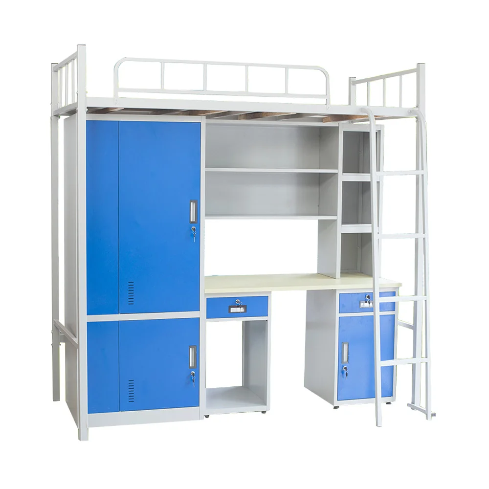 The second hand hall dormitory heavy duty steel metal adult bunk bed