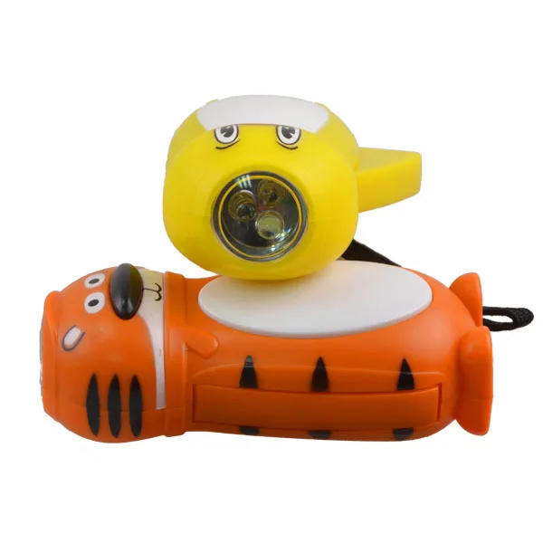 Animal Shape Kids Safety Flashlight Dynamo Recharge Kids Flashlight ...