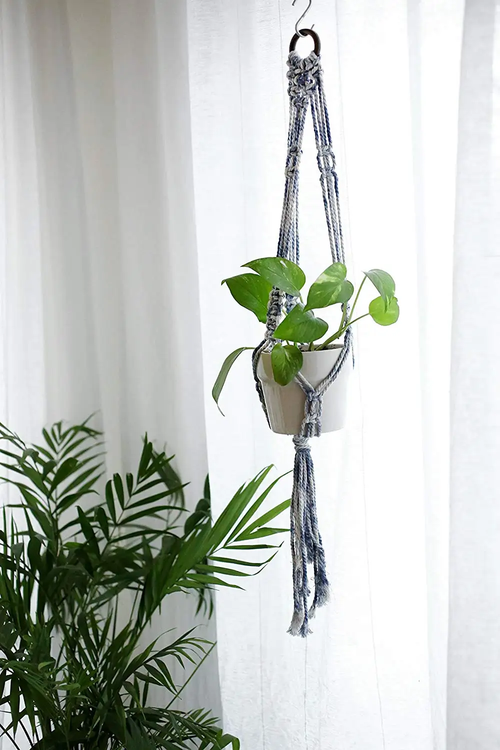 Dog Plant Holder Find Deals On Line At Get Quotations Blue Plant Hanger Macrame Special Hanging Planter Holder