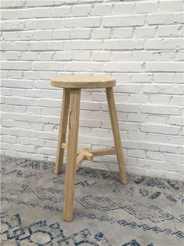 Chinese antique vintage furniture rustic recycle wood children stool baby stool kids stool