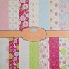 Wholesale custom design cardstock card making paper 12inch pattern paper