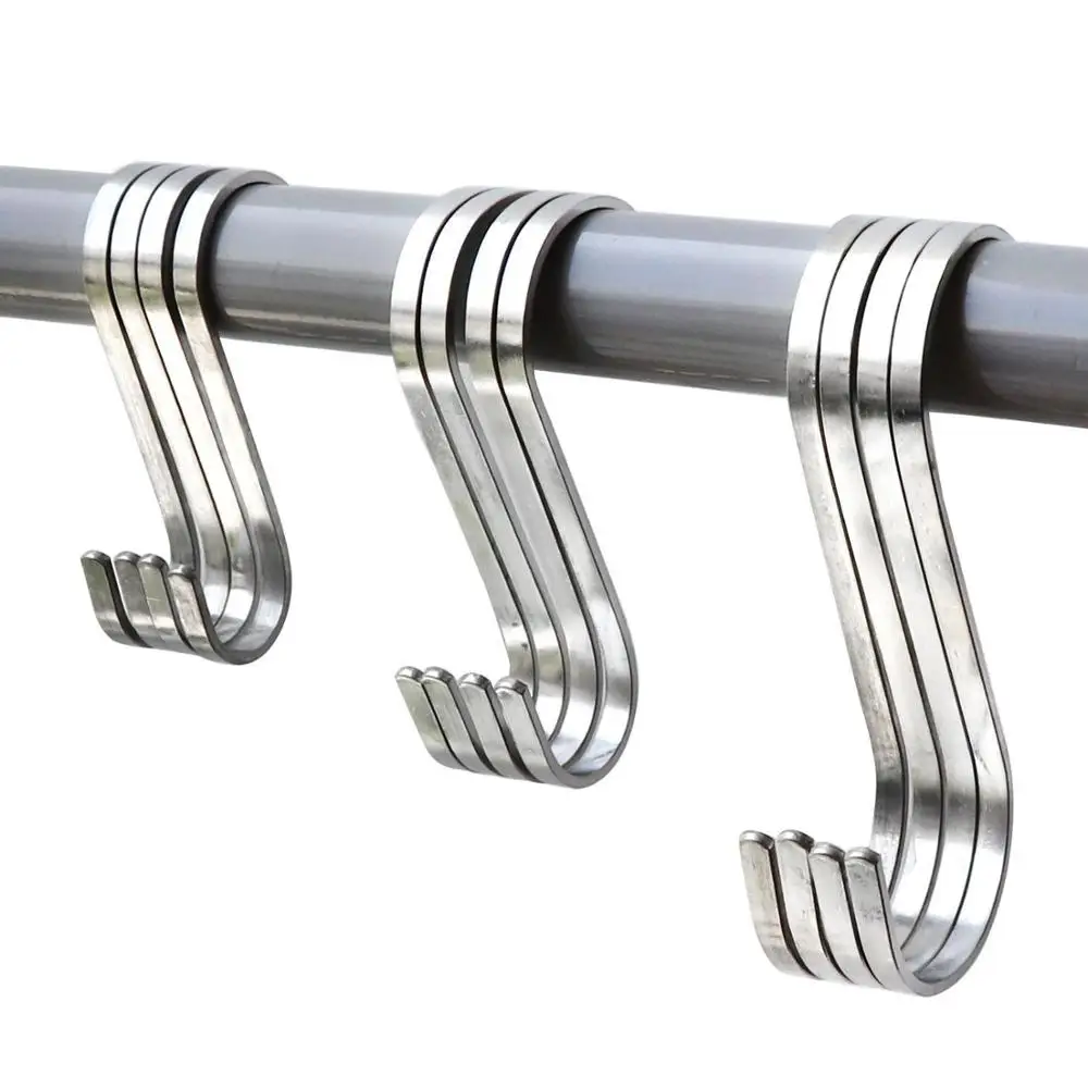 Heavy Duty Metal Stainless Steel Hanging S Shaped Flat Hook Buy