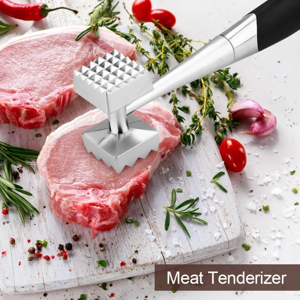 Double Sided Beaf Steak Mallet Meat Tenderizer Hammer Kitchen Cooking Tool Meat Tenderizer Hammer