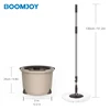M2 smart microfiber 360 spin dry mop with bucket Single compartment bucket mop