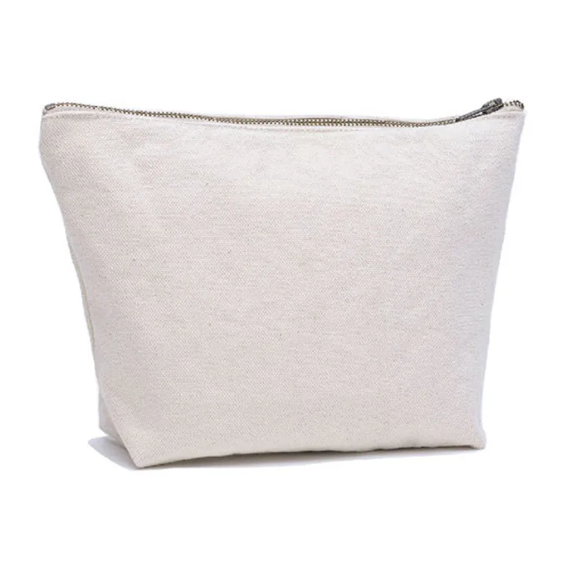 Blank Wholesale Canvas Cosmetic Bag,Cheap Plain Cotton Cosmetic Bags