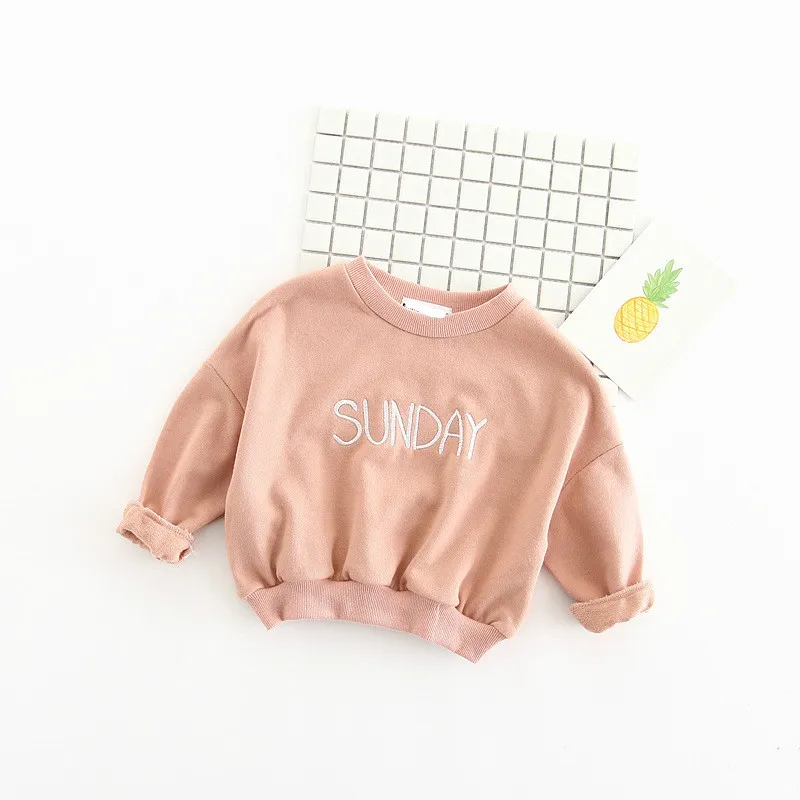 Children's Off Shoulder Pink Color Sweatshirts Without Waistband Of ...