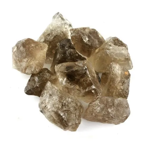 Crystal Allies 1lb Bulk Rough Raw Smoky Quartz Stones from Brazil Large 1"
