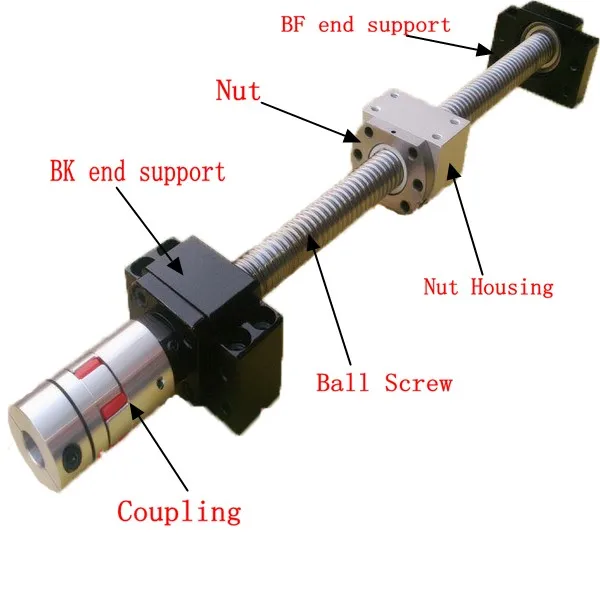2mm Lead Ball Screw Sfk01002 10mm Diameter Star Ball Screw Buy
