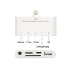 high quality light ing sd / tf / usb 2.0/ 3.5mm audio earphone jack smart card reader for apple iphone8/8s/8x