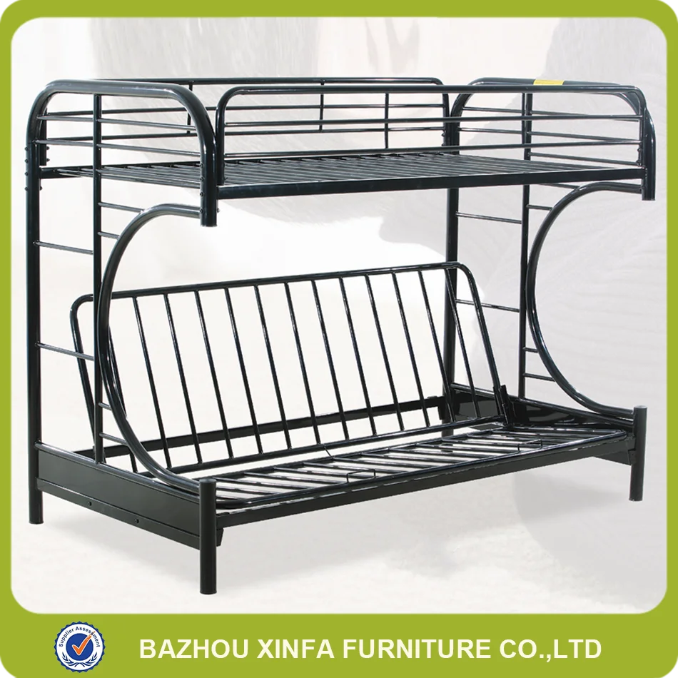Venta caliente moderno sofá cama litera triple de metal con