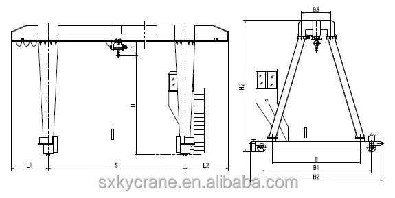Competitive price small mobile single girder 10 ton gantry crane price
