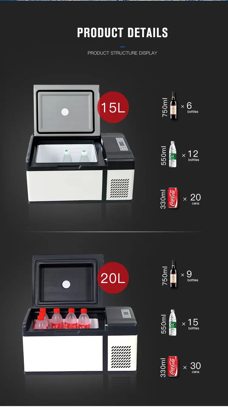 15l 20l 12v Car Compressor Refrigerator Fridge /auto Fridge 12v With