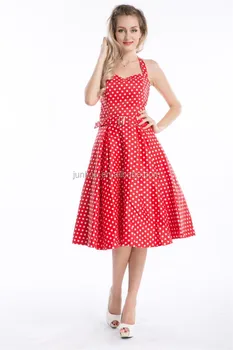 Robe robe Pois Rétro Rouge Soirée Rockabilly 6xl Balançoire Nu S De Rose Product Dos Whoselsale Rockabilly Buy robe A Blanc xedBrCo