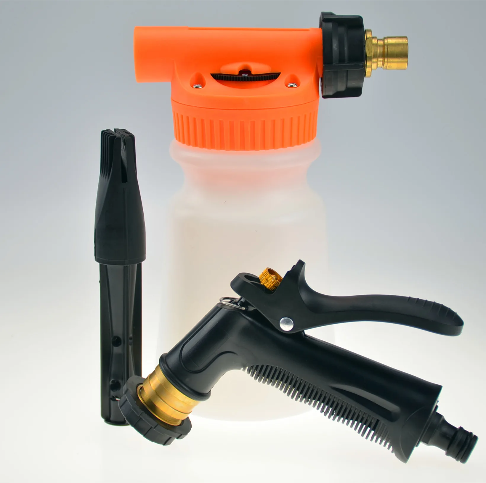 Garden Hose Car Wash Adjustable Snow Spray Foam Gun Buy Foam Gun Foam Sprayer Car Wash Foam Gun Product On Alibaba Com