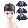 HARMONY 30pcs/parcel black brown blonde plastic style adjustable mesh net wig cap for wig making