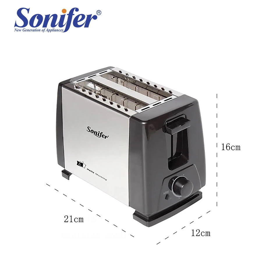 Sonifer 600-700 W 2 Slice Toaster with Warming Rack Stand Bread Toasters For Breakfast SF-6007