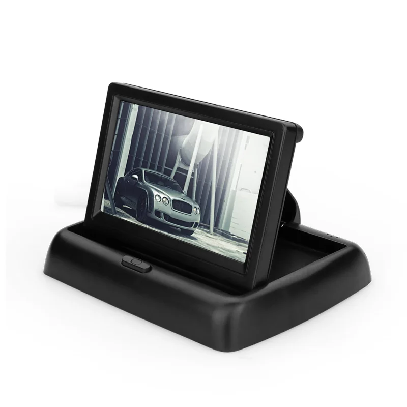 4.3 inch HD Foldable Car Rear View Monitor Reversing Color LCD TFT Display for Truck Vehicle Backup Rearview Camera