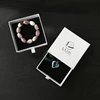 Luxury Custom Logo Black Paper Jewelry Packaging Box for Bracelet,Pendant