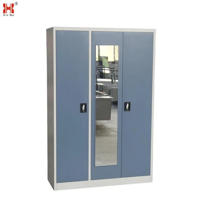 Cheap India High Gloss Metal Almirah Steel Bedroom Detachable Almirah